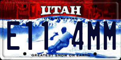 UT license plate E114MM