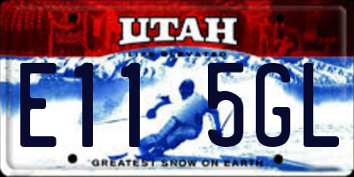 UT license plate E115GL