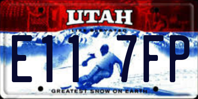 UT license plate E117FP