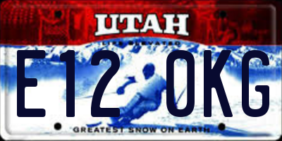 UT license plate E120KG