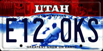 UT license plate E120KS