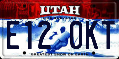 UT license plate E120KT