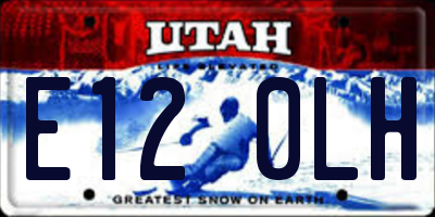 UT license plate E120LH