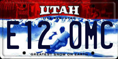 UT license plate E120MC