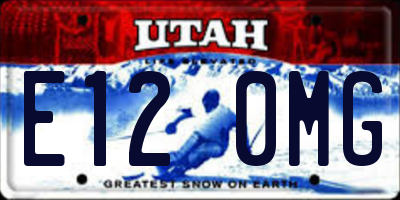UT license plate E120MG