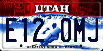 UT license plate E120MJ