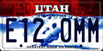 UT license plate E120MM