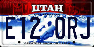 UT license plate E120RJ
