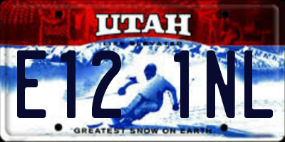 UT license plate E121NL