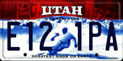UT license plate E121PA