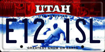 UT license plate E121SL