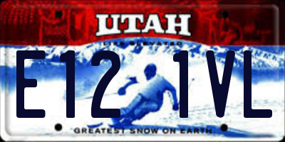 UT license plate E121VL