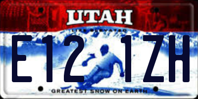 UT license plate E121ZH