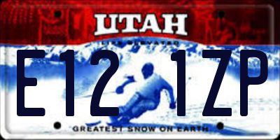UT license plate E121ZP