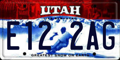 UT license plate E122AG