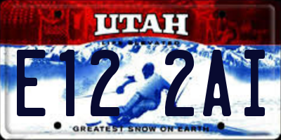 UT license plate E122AI