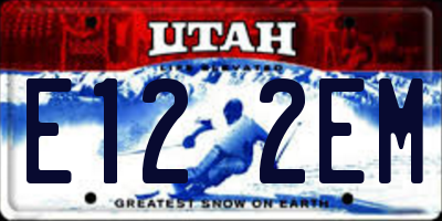 UT license plate E122EM