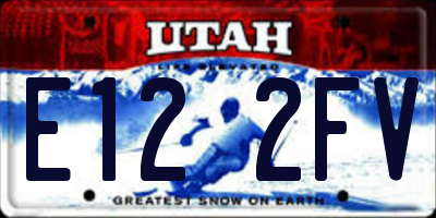 UT license plate E122FV
