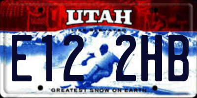 UT license plate E122HB