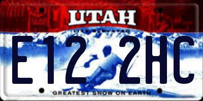 UT license plate E122HC