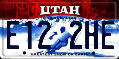 UT license plate E122HE