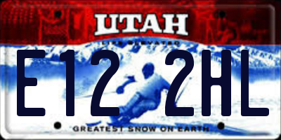 UT license plate E122HL
