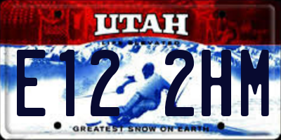 UT license plate E122HM