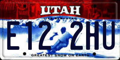 UT license plate E122HU