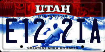 UT license plate E122IA