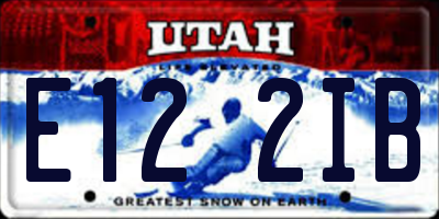 UT license plate E122IB