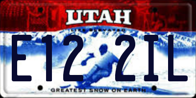 UT license plate E122IL