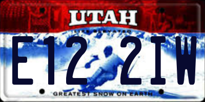 UT license plate E122IW