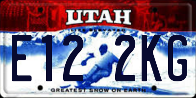 UT license plate E122KG