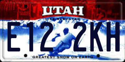 UT license plate E122KH