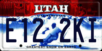 UT license plate E122KI