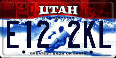 UT license plate E122KL