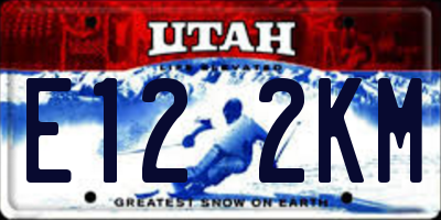 UT license plate E122KM