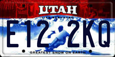 UT license plate E122KQ