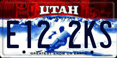 UT license plate E122KS