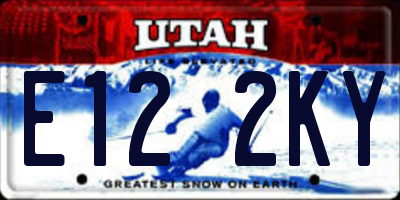 UT license plate E122KY