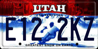UT license plate E122KZ
