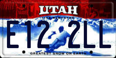 UT license plate E122LL