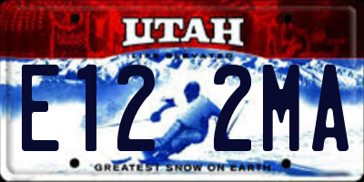 UT license plate E122MA