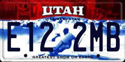 UT license plate E122MB