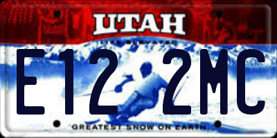 UT license plate E122MC