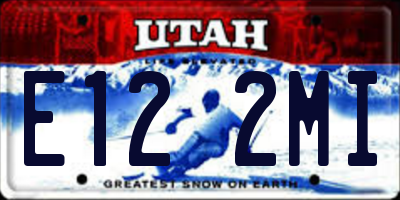 UT license plate E122MI