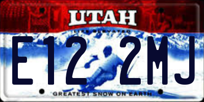 UT license plate E122MJ