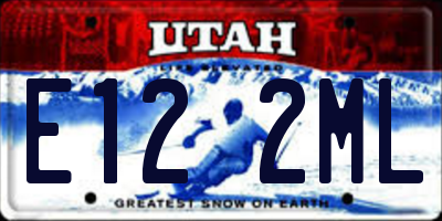 UT license plate E122ML