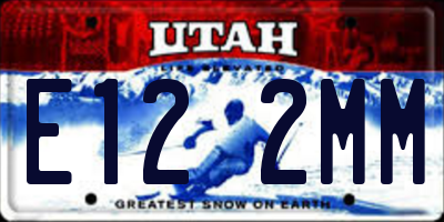 UT license plate E122MM