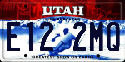 UT license plate E122MQ